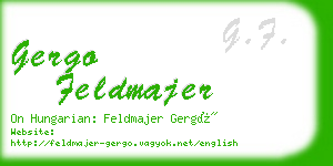 gergo feldmajer business card
